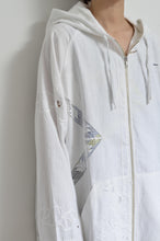 画像をギャラリービューアに読み込む, TABLE CLOTH ZIP-UP HOODIE/WHT/02 size_B