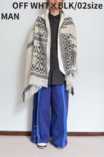 Load image into Gallery viewer, tsutae SHAWL HOODIE_SHUMAG / OFF WH×BLK