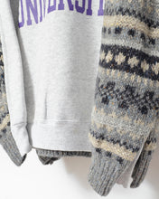 Load image into Gallery viewer, Sweat × knit switch pullover_C