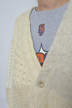 画像をギャラリービューアに読み込む, SWITCHING KNIT C/D(FISHERMAN'S SWEATER)_YELLOW_01size