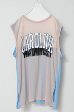 Load image into Gallery viewer, VOILLE FRINGE NO-SLEEVE T_BEG