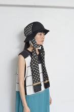 Load image into Gallery viewer, SCARF DROOPY BAGUETTE HAT / BLK