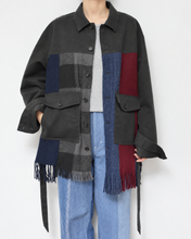 将图片加载到图库查看器,Muffler short blouson / Charcoal_B