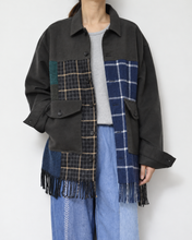將圖片載入圖庫檢視器 Muffler short blouson / Charcoal_A