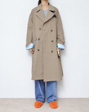 将图片加载到图库查看器,Flower charm pea coat / peach skin