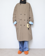 将图片加载到图库查看器,Flower charm pea coat / peach skin