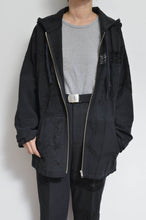 Load image into Gallery viewer, TABLE CLOTH ZIP-UP HOODIE/BLK/02 size