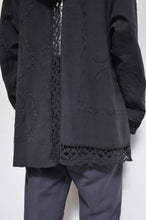 Load image into Gallery viewer, TABLE CLOTH ZIP-UP HOODIE/BLK/02 size