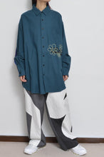 画像をギャラリービューアに読み込む, WOOL VIYELLA △ SH/BLU GRN/SLACK_02