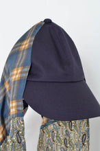 Load image into Gallery viewer, SCARF DROOPY CAP / 25SS_NAVY_01