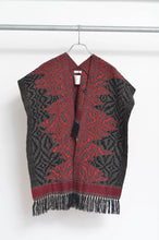 Load image into Gallery viewer, tsutae SHAWL BORELO_SHUMAG / RED×BLK