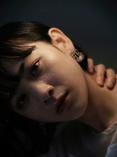 Load image into Gallery viewer, E_YAGA × YEAH RIGHT!!_Glass And Beads Hoop U Pierce