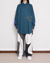 이미지를 갤러리 뷰어에 로드 , WOOL VIYELLA △ SH/BLU GRN/SLACK_02
