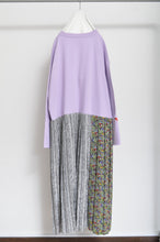 画像をギャラリービューアに読み込む, PLEATED TEE OP(PRINT) _ PUR/X_B