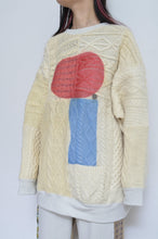 画像をギャラリービューアに読み込む, SWITCHING KNIT P/O(PRINT) 01/OFF WHITE_Mi