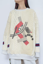 画像をギャラリービューアに読み込む, SWITCHING KNIT P/O(PRINT) 01/OFF WHITE_X