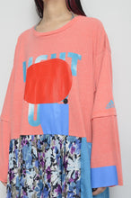 Load image into Gallery viewer, PLEATED TEE OP(PRINT)_Mi*00/C