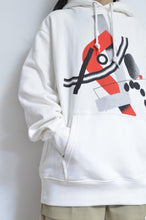 画像をギャラリービューアに読み込む, SLIT SLEEVE HOODIE (PRINT) / WHT/01_X