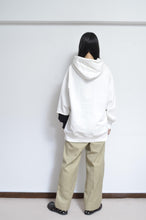 画像をギャラリービューアに読み込む, SLIT SLEEVE HOODIE (PRINT) / WHT/01_X