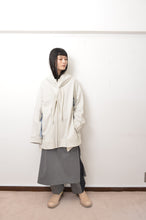 画像をギャラリービューアに読み込む, △ SHAWL ZIP-UP PARKA/GRY/01