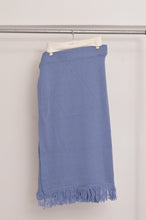 Load image into Gallery viewer, MUFFLER WRAP SKIRT/SAX BLUE