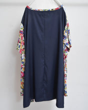 Load image into Gallery viewer, W SLEEVE TOPS_NAVY / A