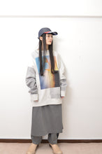 画像をギャラリービューアに読み込む, SWITCHING SWEATSHIRT P/O(w/ PRINT)/L.GRAY*dust_001