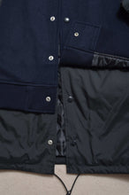 画像をギャラリービューアに読み込む, REMIX MELTON LAYER STADIUM JACKET(PRINT)/NAV/X/02