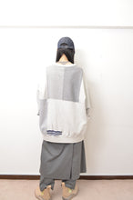 画像をギャラリービューアに読み込む, SWITCHING SWEATSHIRT P/O(w/ PRINT)/L.GRAY*dust_001