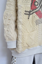 画像をギャラリービューアに読み込む, SWITCHING KNIT HOODIE(PRINT) 01/OFF WHITE_X