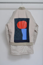 Load image into Gallery viewer, REMIX MELTON LAYER STADIUM JACKET(PRINT)/BEG/Mi/02