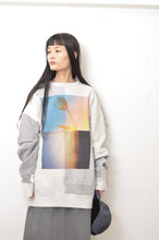 画像をギャラリービューアに読み込む, SWITCHING SWEATSHIRT P/O(w/ PRINT)/L.GRAY*dust_001