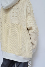 画像をギャラリービューアに読み込む, SWITCHING KNIT HOODIE(PRINT) 01/OFF WHITE_X