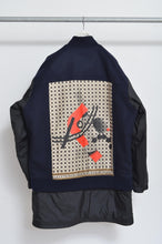 画像をギャラリービューアに読み込む, REMIX MELTON LAYER STADIUM JACKET(PRINT)/NAV/X/02