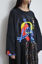 Load image into Gallery viewer, PLEATED TEE OP(PRINT)_X*00 / C