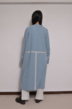 画像をギャラリービューアに読み込む, WOOL NO-COLLAR ROBE/MINT BLUE