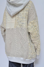 画像をギャラリービューアに読み込む, SWITCHING KNIT HOODIE(PRINT) 01/OFF WHITE_Mi