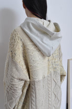 画像をギャラリービューアに読み込む, SWITCHING KNIT HOODIE(PRINT) 01/OFF WHITE_Mi