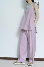 画像をギャラリービューアに読み込む, V-NECK TANK_SHORT_LINEN 00/PINK