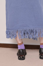 Load image into Gallery viewer, MUFFLER WRAP SKIRT/SAX BLUE