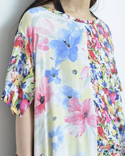 Load image into Gallery viewer, W SLEEVE TOPS_NAVY / A