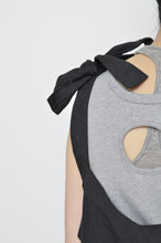 画像をギャラリービューアに読み込む, V-NECK TANK_LONG_LINEN 01/BLACK