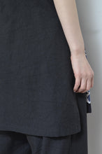 画像をギャラリービューアに読み込む, V-NECK TANK_LONG_LINEN 01/BLACK