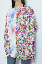 Load image into Gallery viewer, W SLEEVE TOPS_NAVY / A