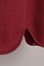 Load image into Gallery viewer, RIPPLE WAVE HEM KNIT P/O w/NECK PARTS(ROSE)