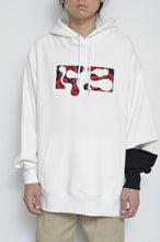 画像をギャラリービューアに読み込む, SLIT SLEEVE HOODIE (EMBROIDERY) / WHT/02_RE