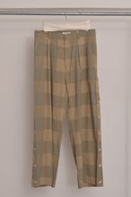 画像をギャラリービューアに読み込む, BLOCK CHECK TENCEL SIDE OPEN PANTS