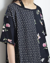 將圖片載入圖庫檢視器 W SLEEVE TOPS_NAVY / B