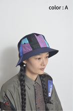 Load image into Gallery viewer, CUT AND CONNECTED TENCEL BUCKET HAT/NAV