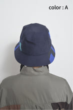 Load image into Gallery viewer, CUT AND CONNECTED TENCEL BUCKET HAT/NAV